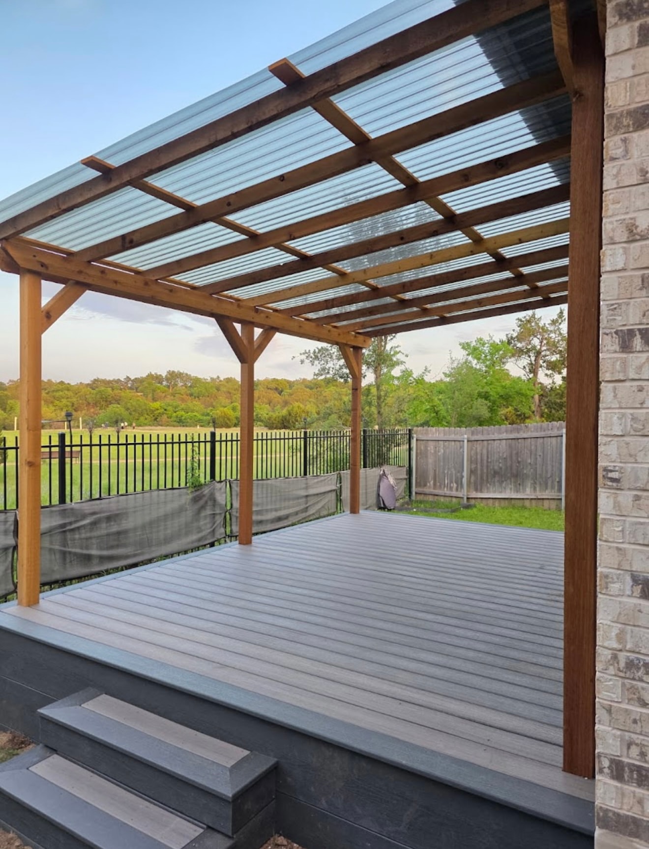 Deck with Pergola Cover