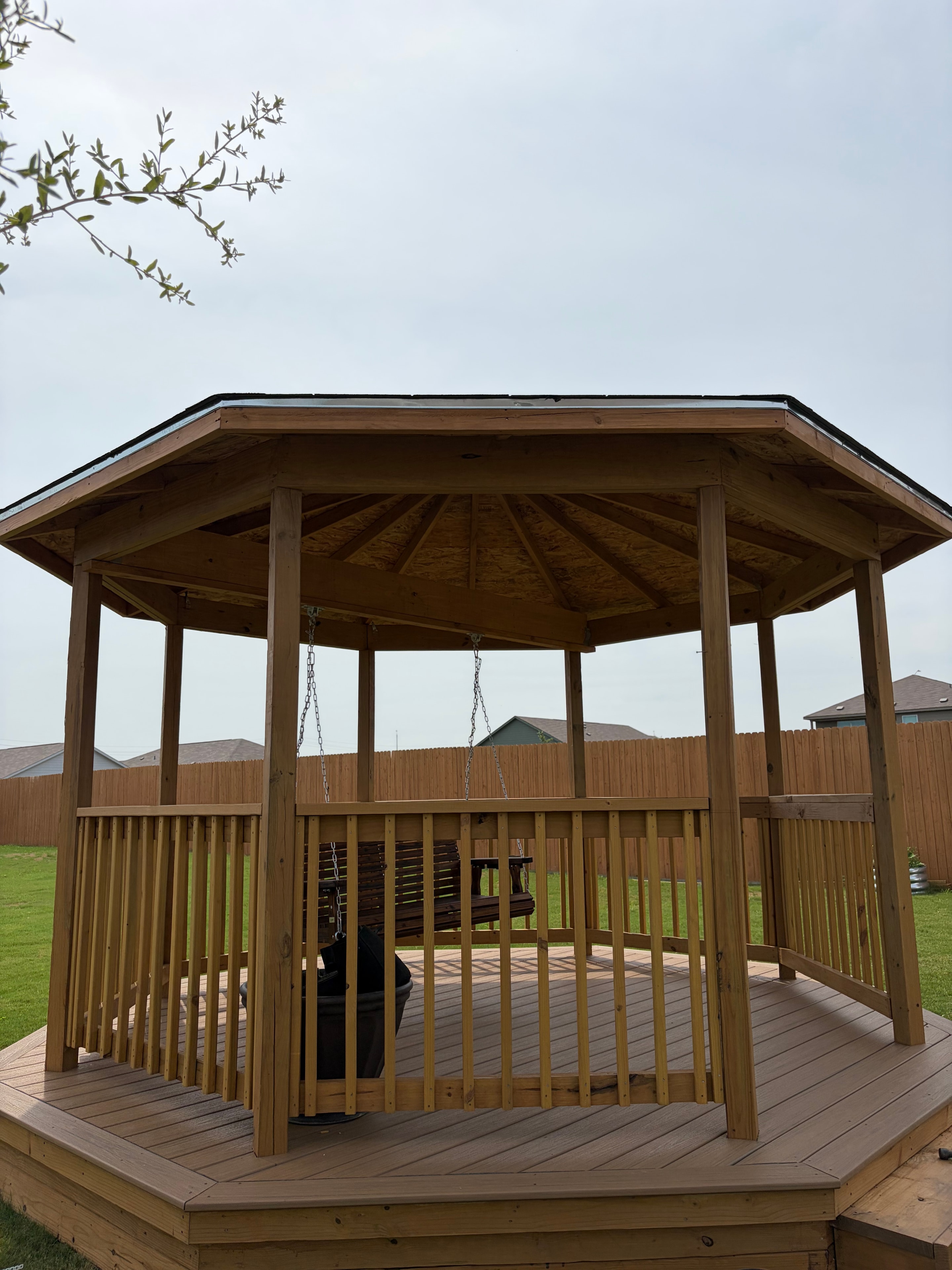 Patio Cover with Pergola Beams