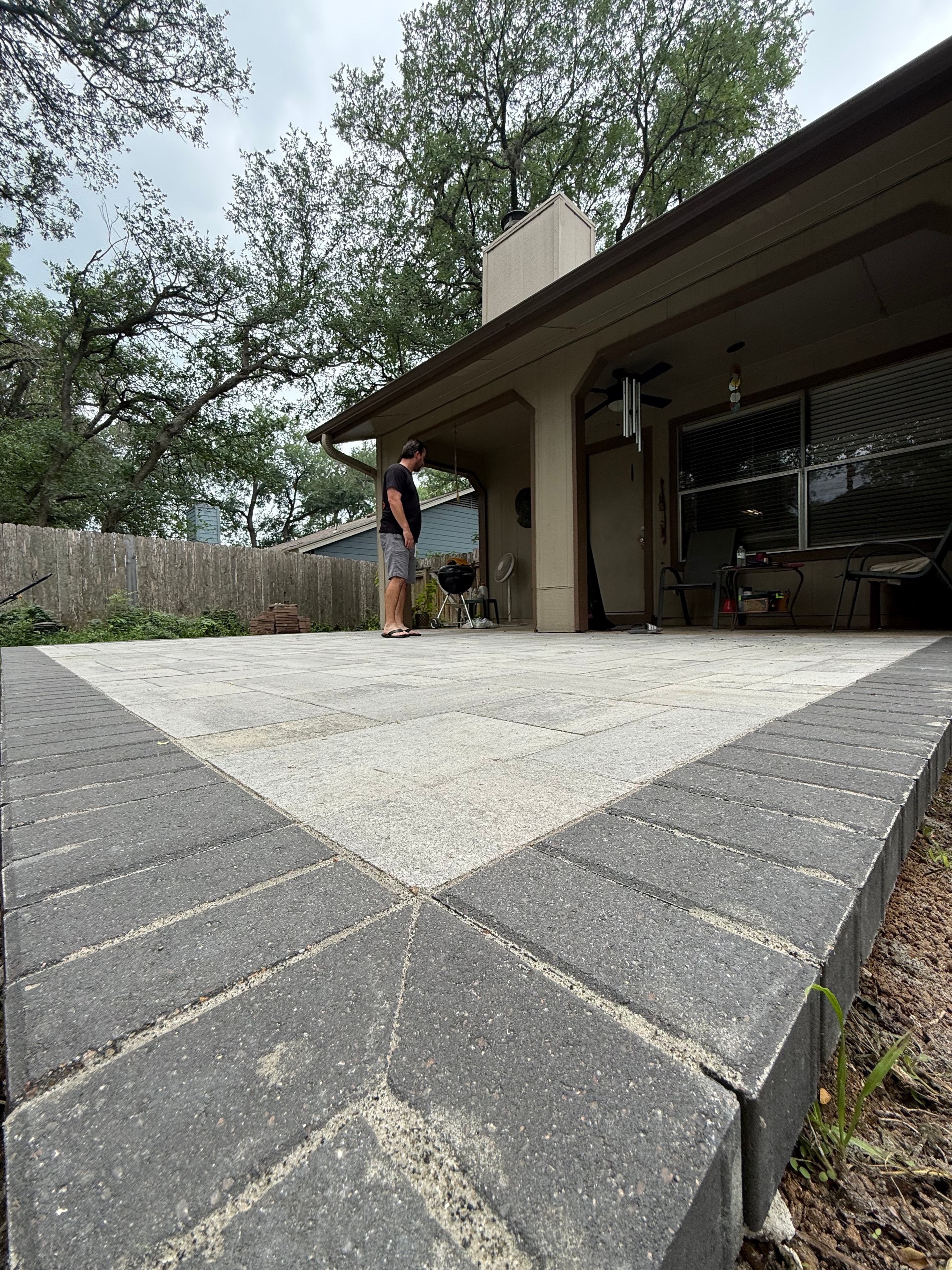 Large Format Paver Patio