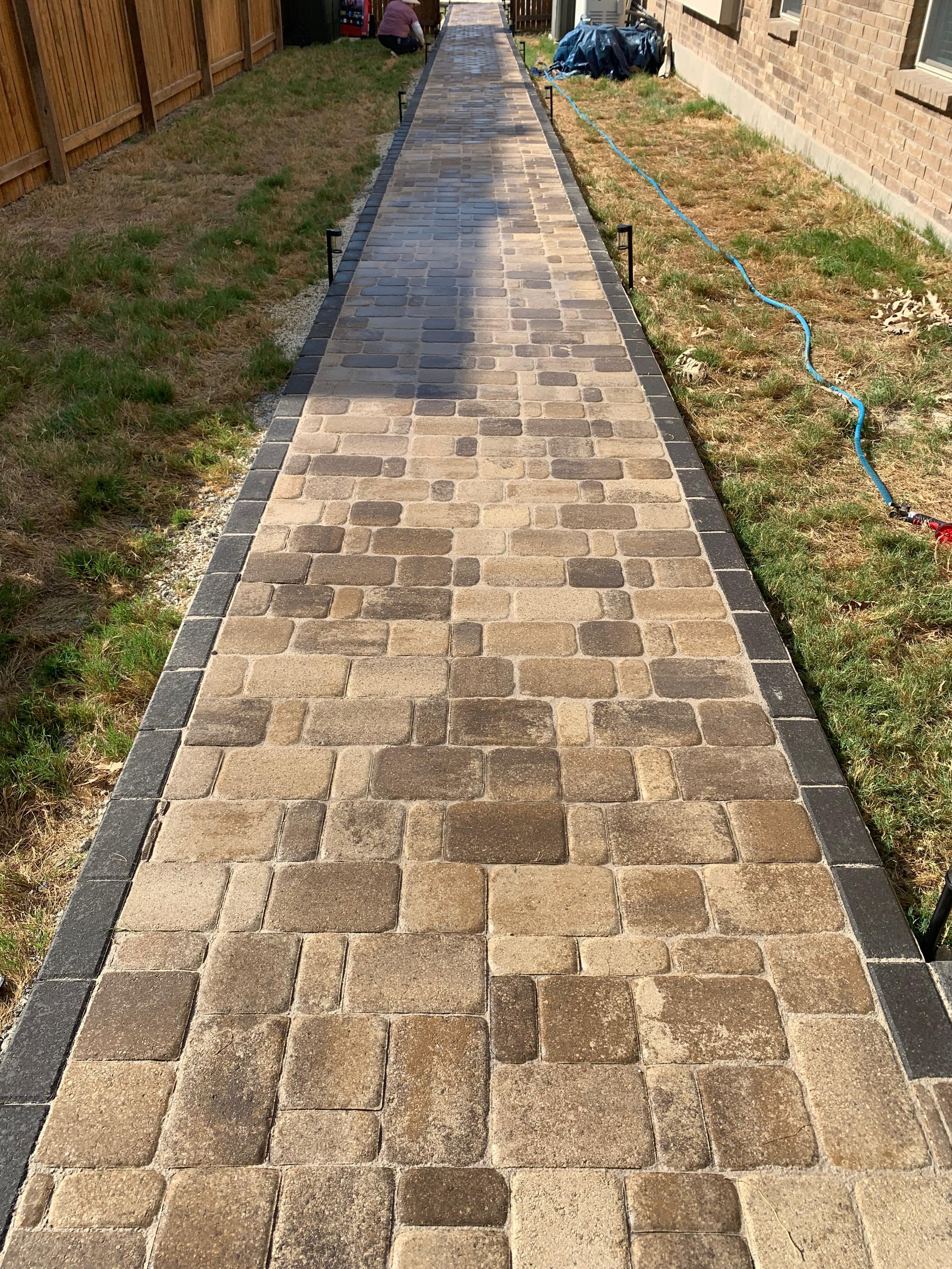 Paver Walkway Between Houses